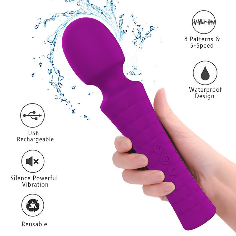 Purple Magic Wand Vibrator