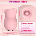 Rose Clitoral Biting Vibrator – 10 Nibbling & Vibration Modes (Pink)