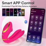 App-Controlled Clitoral Sucking & G-Spot Vibrator – Dual Stimulation, 9+9 Modes (Pink)