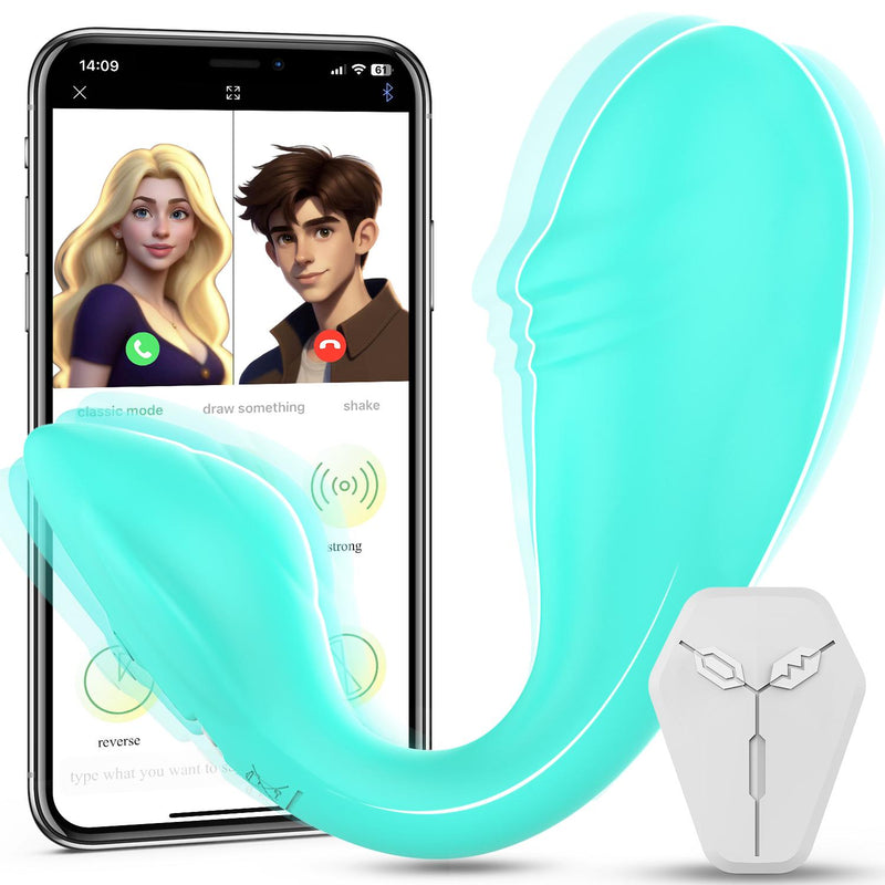 App-controlled pink egg vibrator