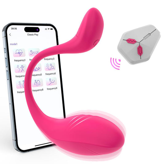 Pink wearable egg vibrator