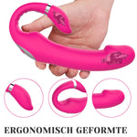 Strapless Strap-On Vibrator with Dual Motors & 10 Vibration Modes — Couples Sex Toy — Hot Pink