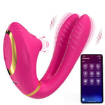 App-Controlled Clitoral Sucking & G-Spot Vibrator – Dual Stimulation, 9+9 Modes (Pink)